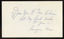 Imogene Coca d2001 signed autograph 3x5 card Actress Your Show of Shows R619 picture