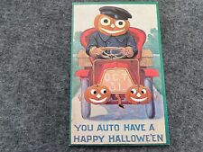 You Auto Have A Happy Halloween Postcard picture