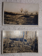 (C19) Lot of 4 SCARCE WW1 U.S. Army Commercial Real Photo Postcards of Battle picture