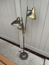 Vintage Mid Century Modern Floor Lamp Adjustable 3 Light Atomic Lightolier Pole picture