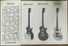 Original 1981 Gibson Sonex Series Guitar Pre Owner's Manual Catalog / Flyers picture