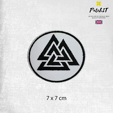 Valknut Triangle Vicking Circle Patch Iron On Patch Sew On Badge.For Clothes picture