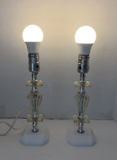 Pair Vintage Lucite Lamp 11