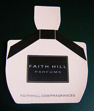 RARE FAITH HILL PERFUME CARD, BOTTLE SHAPED w/ BONUS STESTON PERFUME CARD picture