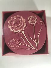 40 Vintage H&G Coasters Original London Pageantry Pink Floral Rare New in Box picture