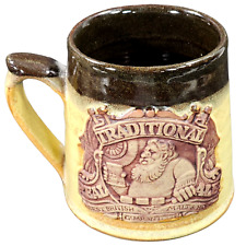 Traditional Real Ale Beer Mug Stein Stoneware Vintage picture