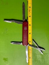 VICTORINOX EXECUTIVE RED SWISS ARMY KNIFE--See Pics Damage To Scales.   #44 picture