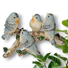 Melrose Resin Birds On Branch With Blue Finish # 85859DS picture