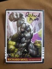 Richard Moll Custom Signed Card - Abomination in The Incredible Hulk picture