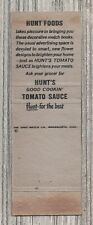Matchbook Cover-Hunts Heavenly Peaches-9984 picture