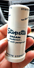 Scarce Packaging VINTAGE MID 1950's STOPETTE CREME DEODORANT PLASTIC SWIVEL CASE picture