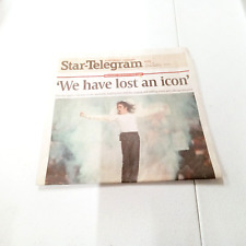 Fort Worth Star Telegram June 25 2009 Michael Jackson Death Memorial picture