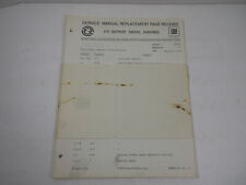 1973 General Motors GM Detroit Diesel Engines V-71 pages for manual 6SE193 picture