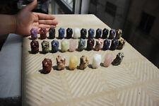 30pcs 4cm Natural  many kinds of materials quartz  Carved mini mother's body picture