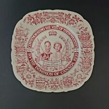 1939 King George Queen Elizabeth Canada Visit Royal Ivory China Plate Provinces picture