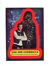 Han and Chewbacca 1977 Topps Star Wars Sticker #12 EX-MT picture