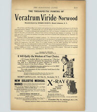 1899 PAPER AD Vintage Medical Devise Wilmot Castle Baby Milk Sterilizer X-Ray picture
