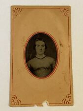 Antique Ferrotype Tintype Photo Young Woman Androgynous Portrait Oddity Weird picture