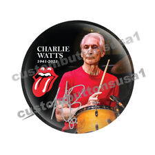 CHARLIE WATTS BUTTON - THE ROLLING STONES - Drummer - Mick Jagger Keith Richards picture