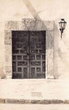 RPPC San Antonio Texas Governor's Palace Gate Door Missions Photo Postcard D20 picture