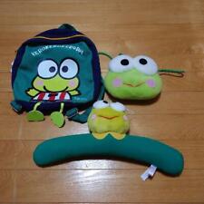 Sanrio Kerokerokeroppi 3-piece mini backpack hanger pouch bag set kawaii Unused picture