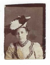 Photobooth Fancy Edwardian Attire Pretty  Lace Dress Fancy Hat Photo Booth A4 picture
