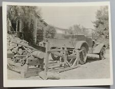 1920s Vintage Photograph Wood Cutting Car Mechanized Saw Logs (21040910R) picture