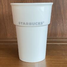 2011 Starbucks Handleless Ceramic Iced Coffee Cup 10 oz Mug picture