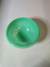 Vintage Tupperware Jade Green Colander Footed Strainer Bowl 339-3 picture