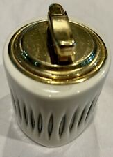 Ibelo Table Lighter MCM Ceramic Signed Germany Cream Vintage Empty Untested picture