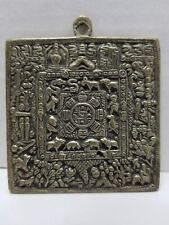 Vintage Tibetan Buddhist Calandar Amulet Gandhanra Art Life Cycle Dorje Talisman picture