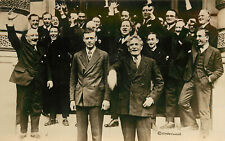 RPPC Postcard Charles Lindbergh on the Steps with Smiling Politicans Underwood picture