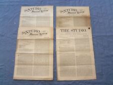 1881 THE STUDIO AND MUSICAL REVIEW NEWSPAPER - LOT OF 4 - NP 8416 picture