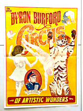 Byron Burford circus carnival broadside poster advertising picture