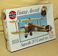 SOPWITH 2F1 CAMEL 1918 MODEL VINTAGE AIRCRAFT AIRPLANE NOS AIRFIX HUMBROL 01075. picture