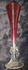 Impressive Vintage Blood Red Murano? Art Glass Vase picture