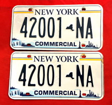 New York License Plate Pair 42001 NA .... Expired / Crafts / Collect / Specialty picture