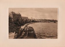 London, The Thames Embankment, 1910 Mezzotint / Photogravure picture