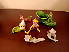 Elf Pixie Figurines Vintage Lot of 6 - All are Different picture
