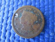 Antique Civil War Era Large Copper Cent Dated 1851 picture