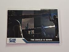 The Shield is Down 2008 TOPPS STAR WARS CLONE WARS #38 FOIL PARALLEL CARD x/205 picture