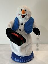 Gemmy Snowflake Snowman Animated Sings Snow Miser Works Rare - Video picture