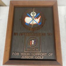 Vintage Buick Junior Golf Wall Clock (Runs Slow) picture