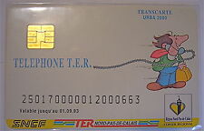 TELECARD, TER with numbering REF PHONECOTE THC1 - Rare picture