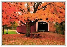 Vintage Postcard 4x6- COVERED BRIDGE, IN. picture