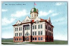 Lewiston Montana MT Postcard Court House Exterior Building c1910 Vintage Antique picture