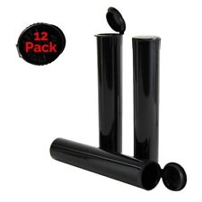 W Gallery 12 Black 98mm Pop Top Tubes - Airtight Smell Proof Containers picture