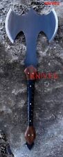 Rare  Hand Forged Carbon Steel Hunting Viking Destroyer Battle Axe with Sheath picture