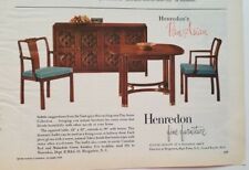 1959 mid-century modern Henredon Furniture pan-Asian table chair Buffet ad picture