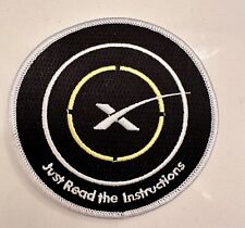 Original SpaceX JUST READ THE INSTTUCTIONS  LANDING PAD PATCH 3.5” FALCON 9 picture